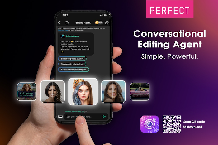 AI Editing Agent di Aplikasi YouCam Bikin Hasil Editan Foto Tetap Natural