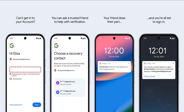 Google Hadirkan Fitur Recovery Contacts, Pulihkan Akun Lewat Bantuan Teman dan Keluarga