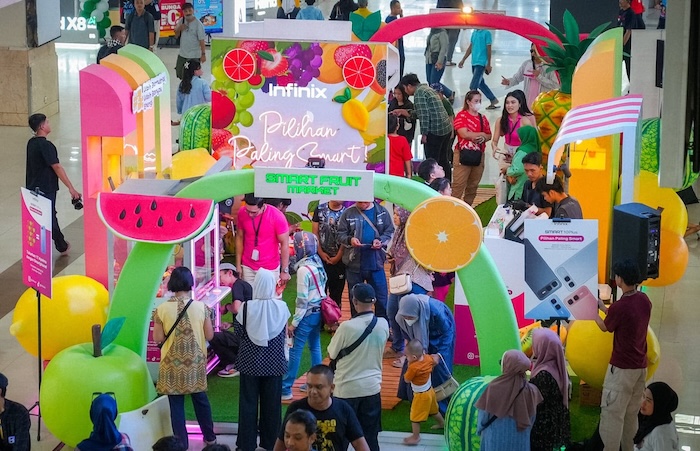 Cara Unik Infinix Kampanyekan Ponsel SMART 10 Plus Lewat Pasar Buah di 3 Kota Besar