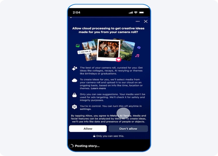 Meta Rilis Fitur AI Baru di Facebook, Bisa Edit dan Usulkan Unggahan dari Foto di Galeri