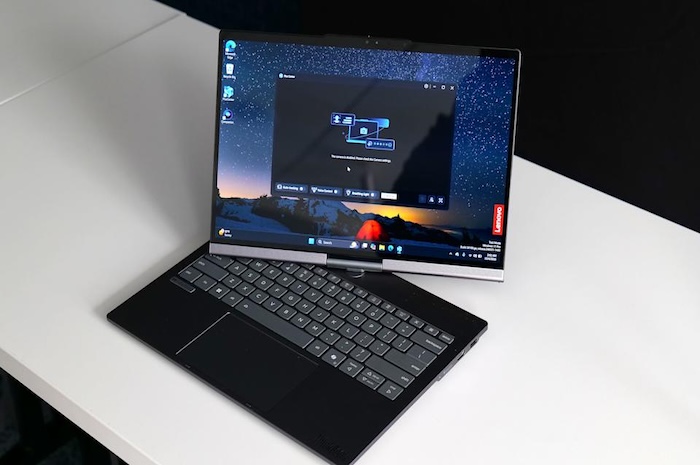 Lenovo ThinkBook Plus Gen 7 Auto Twist, Laptop Layar Putar Otomatis dengan Kendali Suara