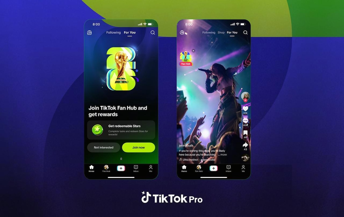 TikTok Luncurkan Pro Events, Aplikasi Khusus Penggemar Piala Dunia 2026