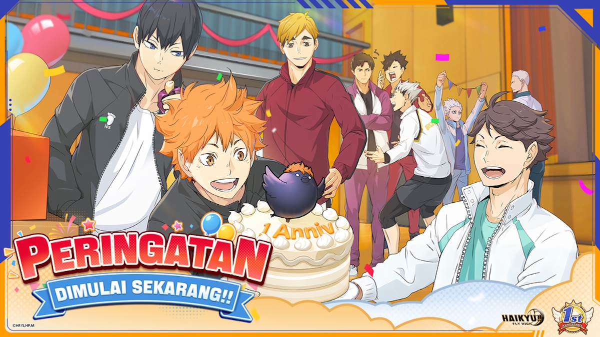 Garena Rayakan Anniversary Haikyu!! Fly High dengan Karakter SP Baru dan Hadiah Melimpah