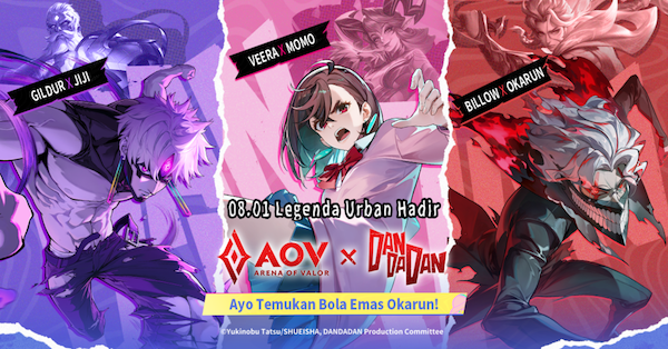 Arena of Valor x Dan Da Dan Resmi Dimulai, Skin Veera x Momo Bisa Didapat Gratis